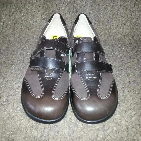 FINN COMFORT-FINNAMIC-Brown Nubuck/Leather Walking-Hook/Loop Straps Size 7-NEW - Picture 3 of 7